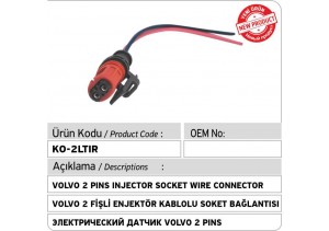 Volvo 2 Fişli Enjektör Kablolu Soket Bağlantısı